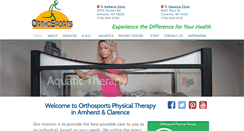 Desktop Screenshot of orthosportspt.com